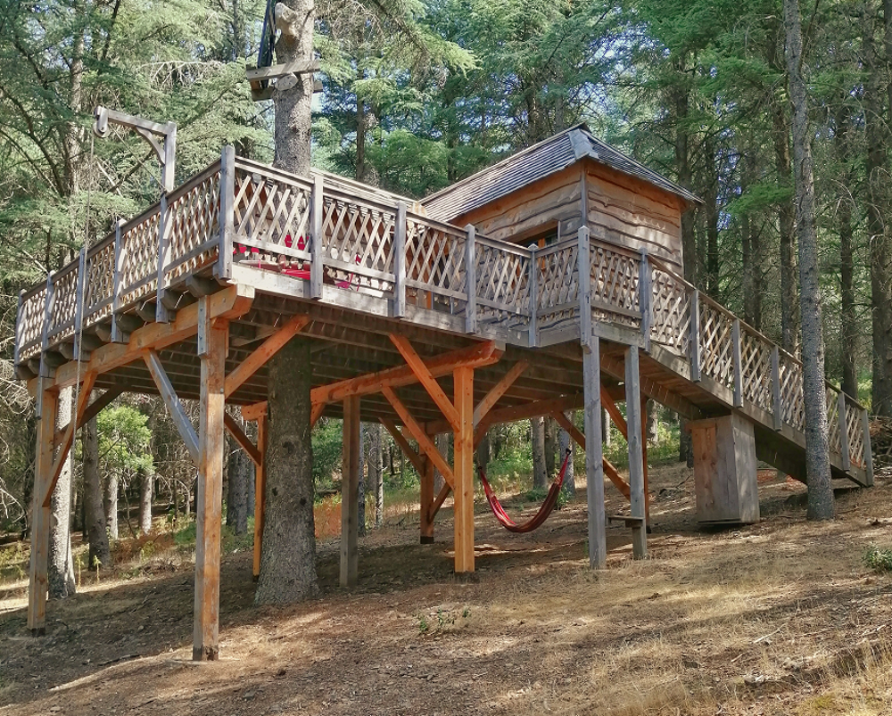   cabane dans les bois  Aude, Occitanie, Languedoc Roussillon Languedoc-Roussillon, Fournes-Cabardès (11600)