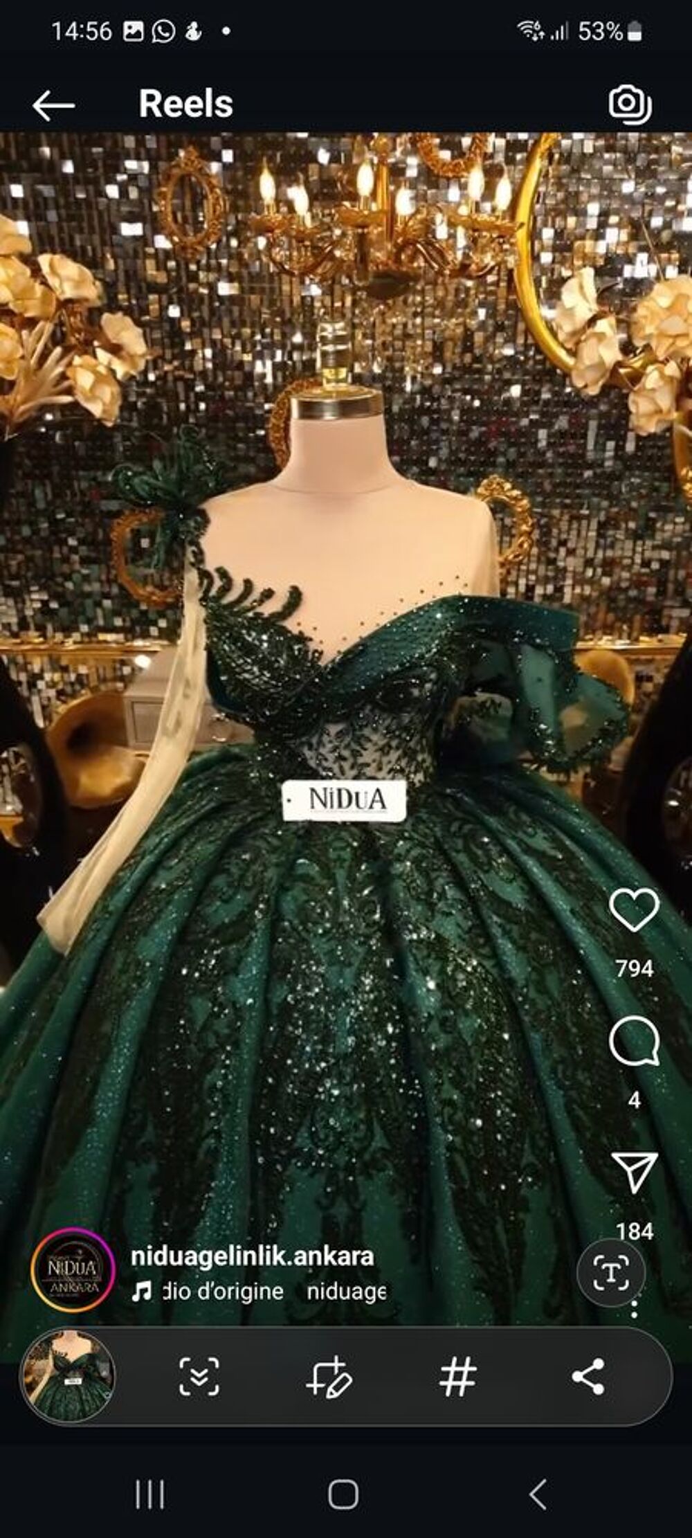 Robe de soir&eacute;e princesse Fian&ccedil;aille avec couronne Vêtements