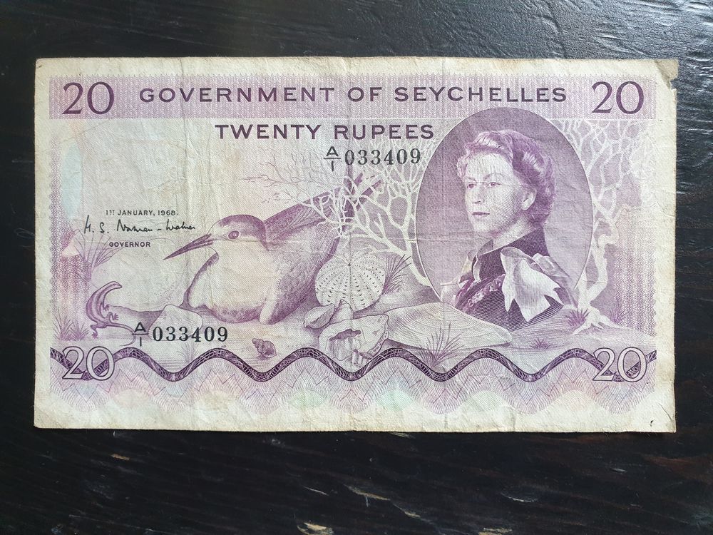Billet Seychelles janvier1968 