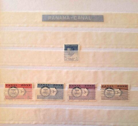 S�rie de timbres de collection du Panama Canal 10 Gap (05)