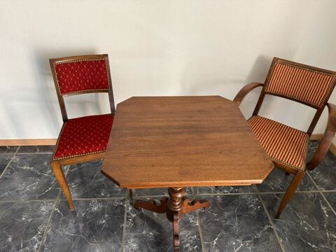 1 table un fauteuil une chaise chêne 300 Bouzonville (57)