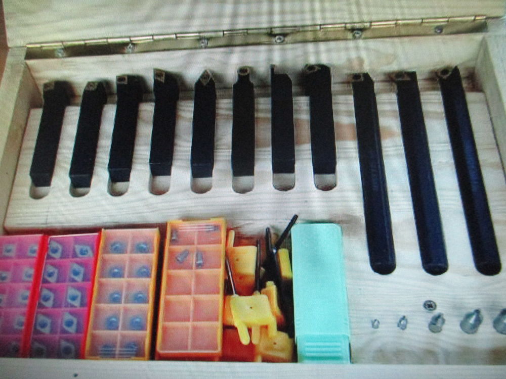 11 outils de tour a m&eacute;taux carr&eacute; de 16 mm 120 plaquettes
Bricolage