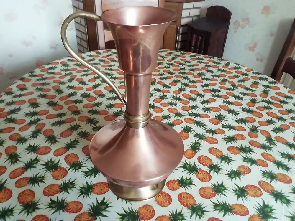 Pichet Anglais cuivre et laiton Décoration