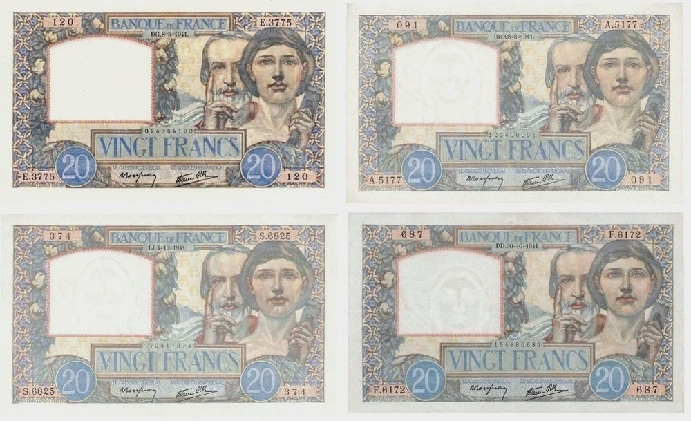 LOT 8 BILLETS 20 F SCIENCES 