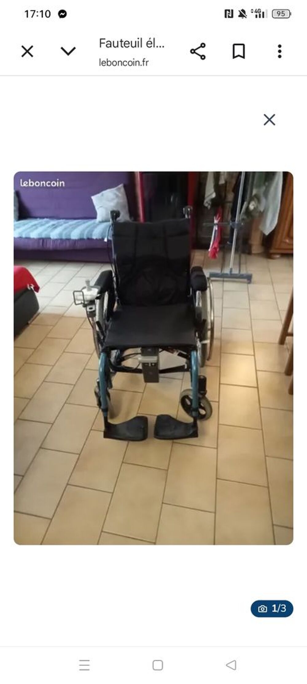 Fauteuil roulant &eacute;lectrique 