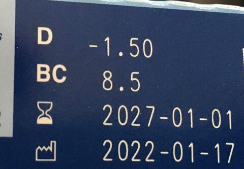 Lentilles Journali�res Myopie - 1.5 Paris 10 (75)