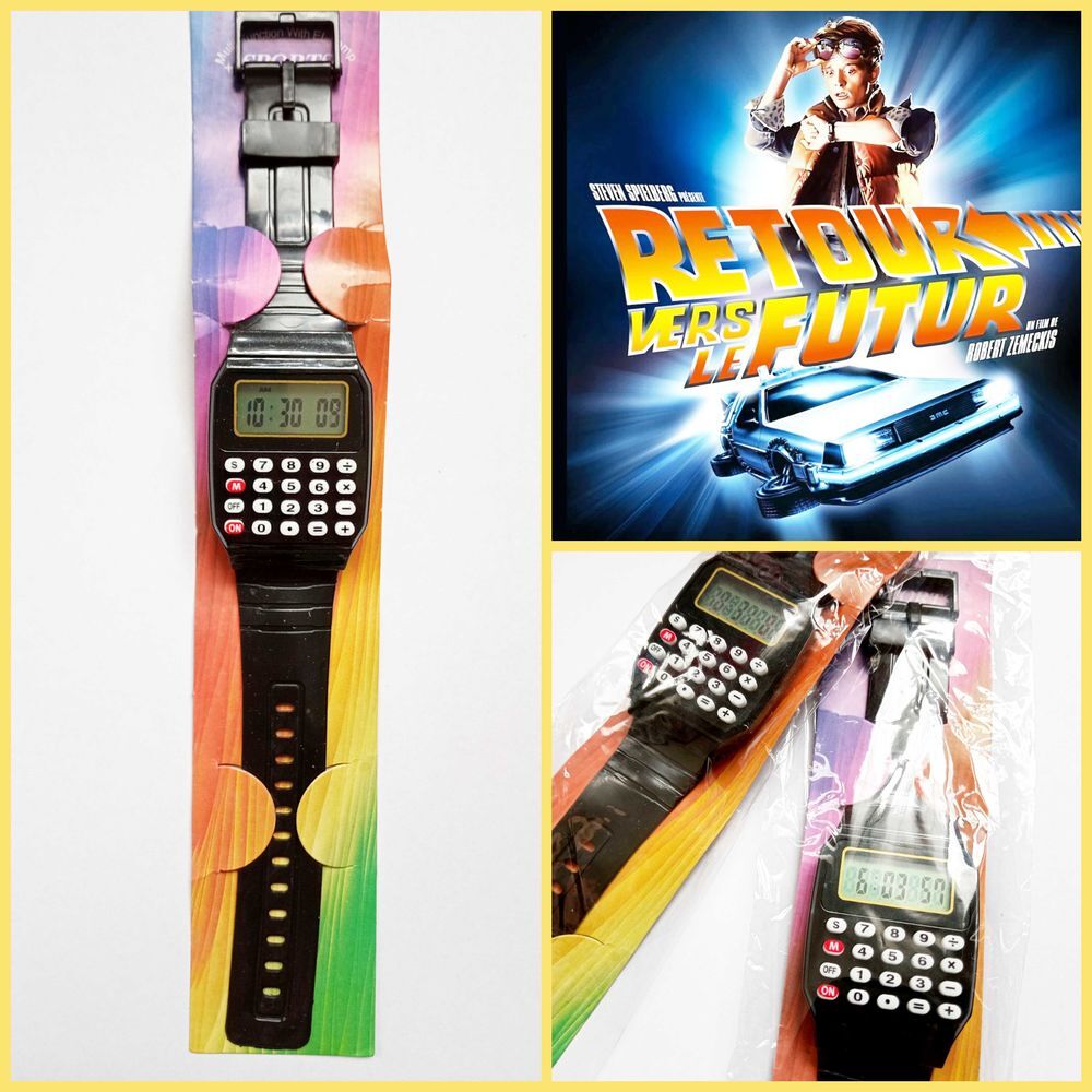 Montre calculatrice Retour Vers Le Futur Marty McFly 