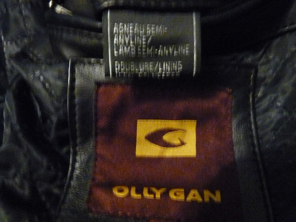 veste en cuir homme agneau taille L Vêtements