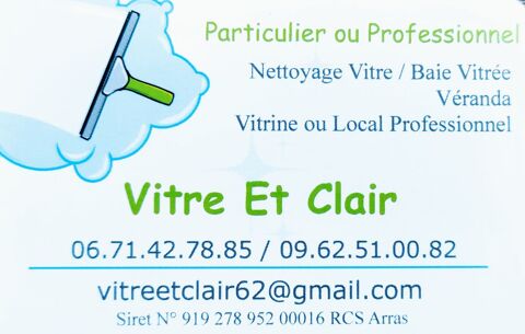 Vitre Et Clair : La propreté et l'entretien de vos locaux  0 62110 Hénin-beaumont
