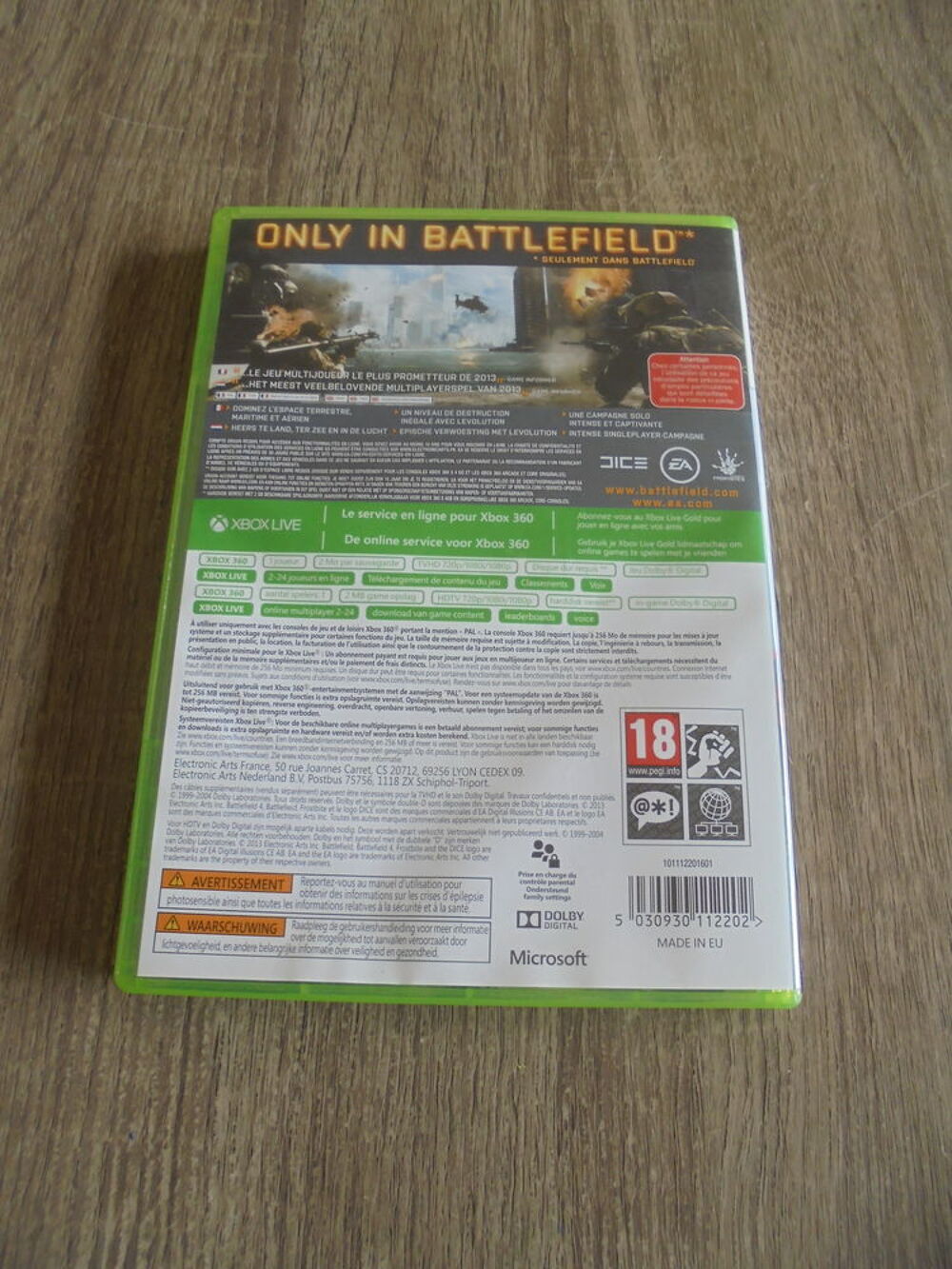 Jeu XBOX 360 "Battlefield 4". Consoles et jeux vidéos