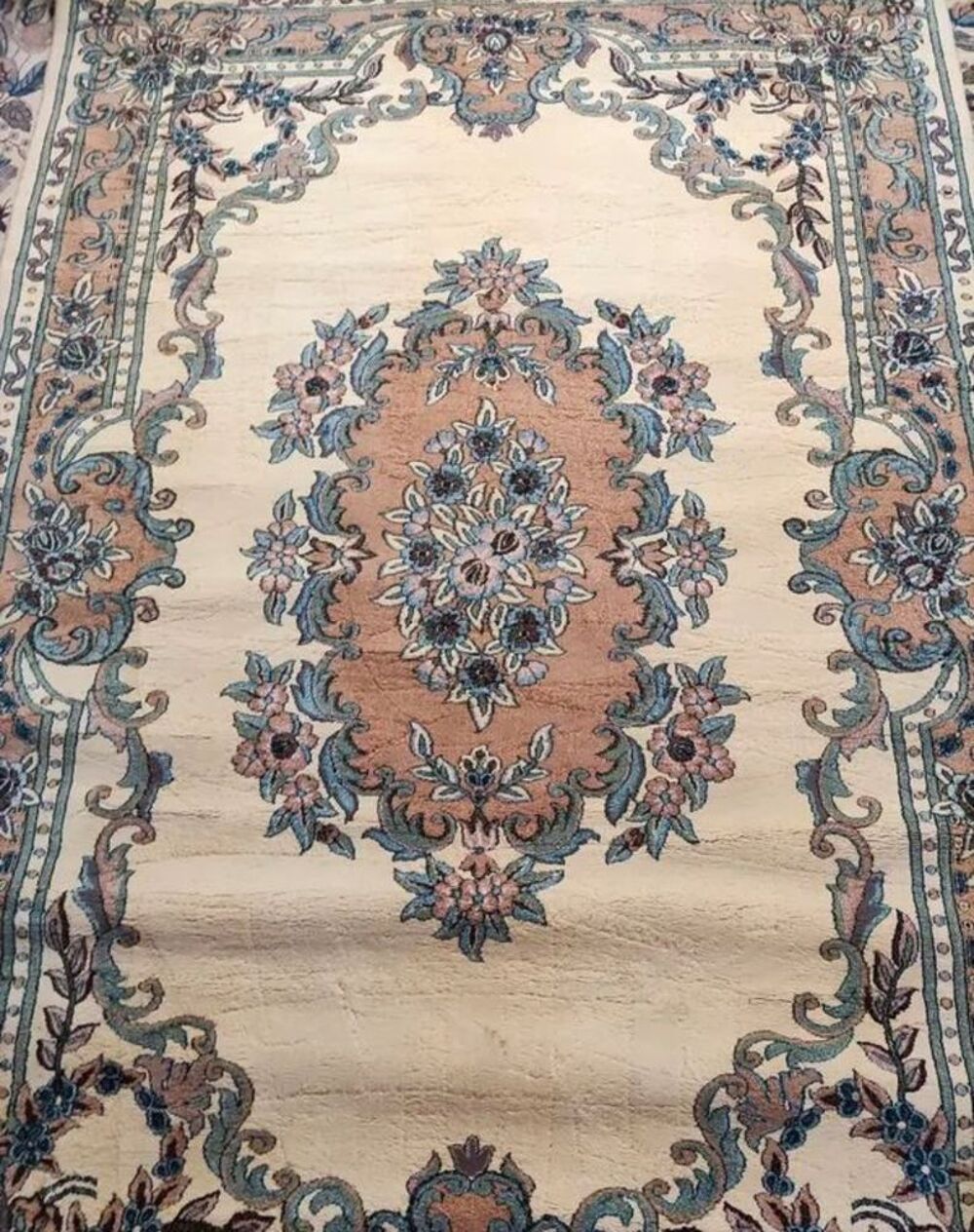 Tapis grand 6m2 motif fleur Décoration