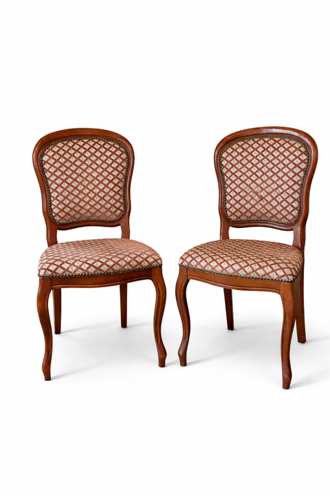 Paire de chaises anciennes style Louis XV ? bois massif 80 Firbeix (24)