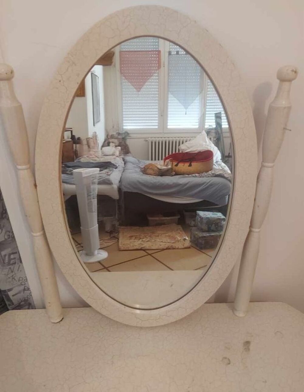 coiffeuse bois beige vintage Meubles