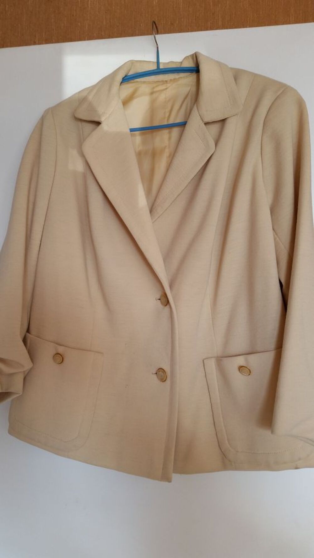 Blazer femme creme Vtements