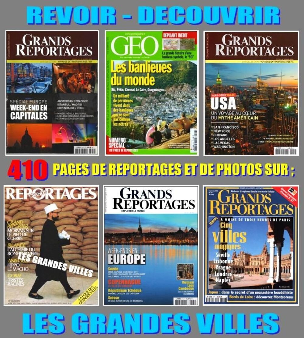 les GRANDES VILLES du MONDE / prixportcompris Livres et BD