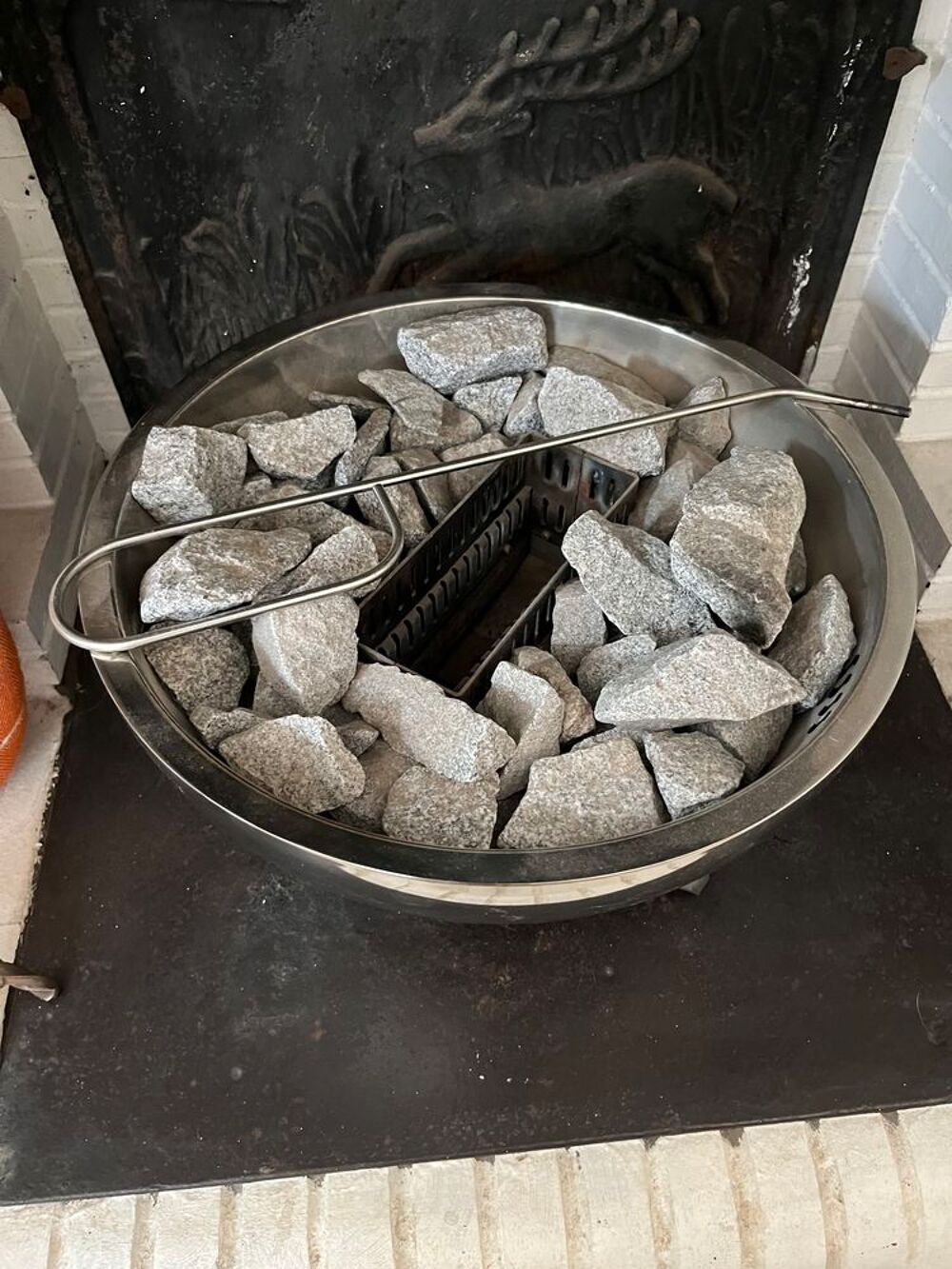 petite chemin&eacute;e bio &eacute;thanol inox Décoration