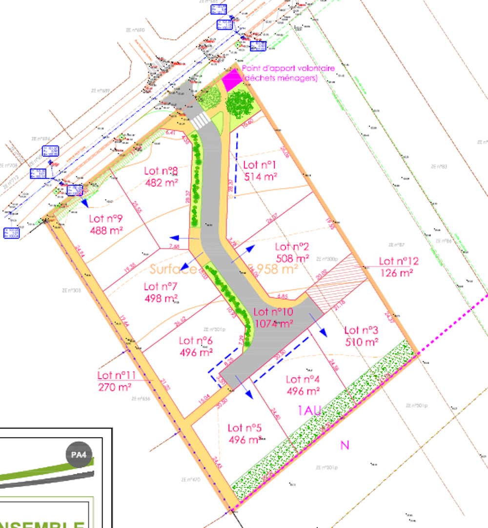 Vente Terrain TERRAIN VIABILISE DISPO DE SUITE ST LYE Saint-lyé
