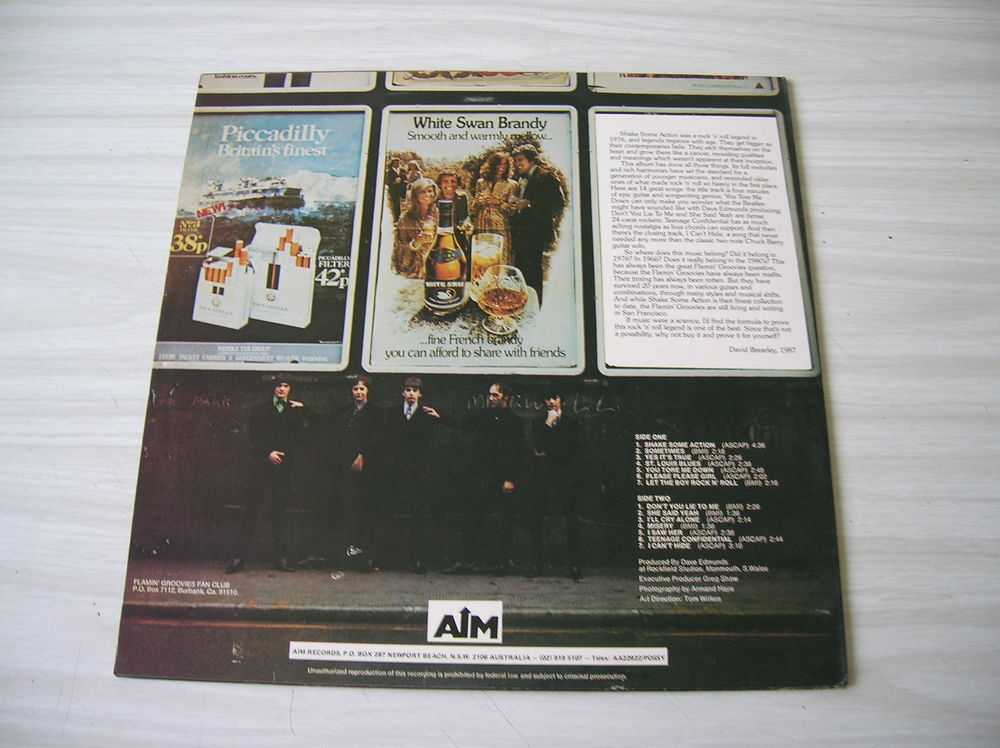 33 Tours FLAMIN' GROOVIES Shake some action CD et vinyles