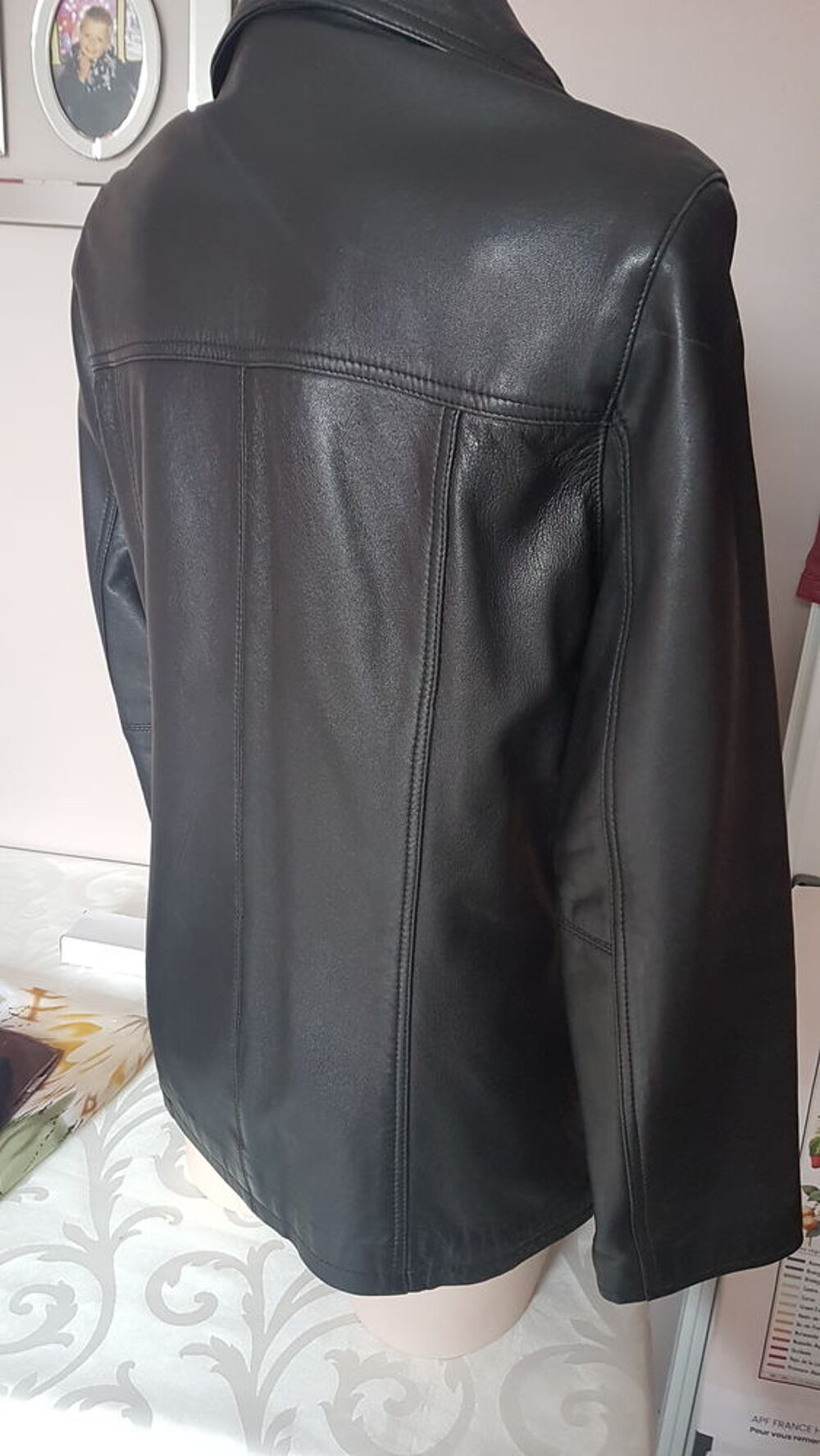 Veste 3/4 Femme 100% Cuir d'agneau Vêtements