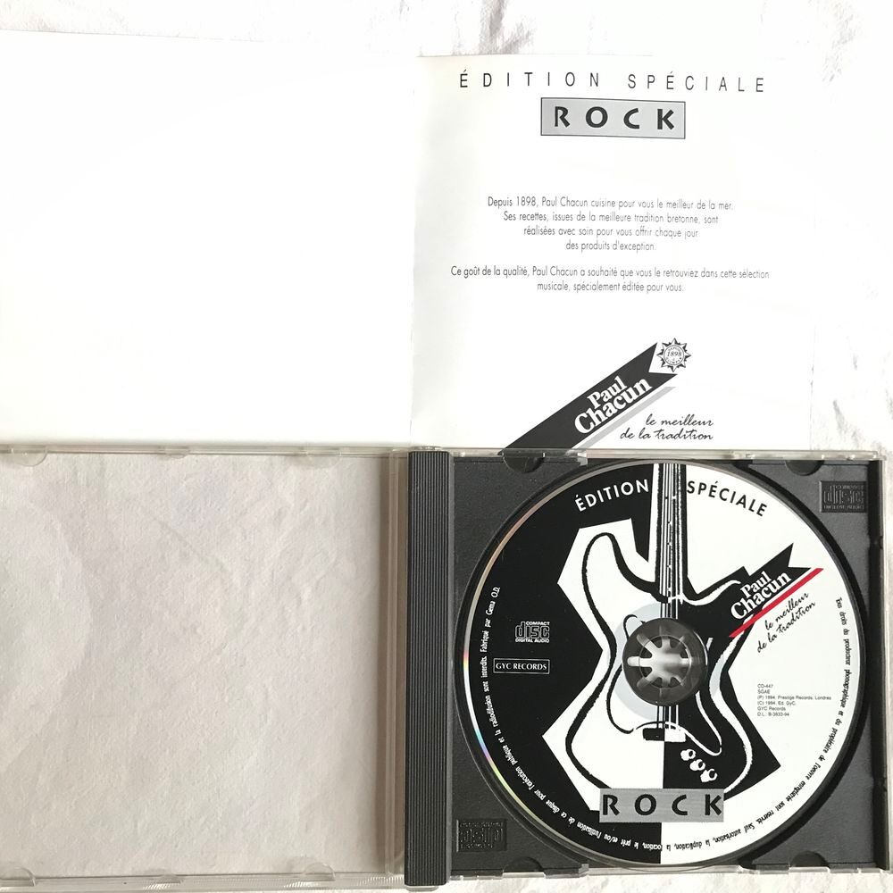 CD Rock - Objet Publicitaire Paul Chacun Compilation CD et vinyles