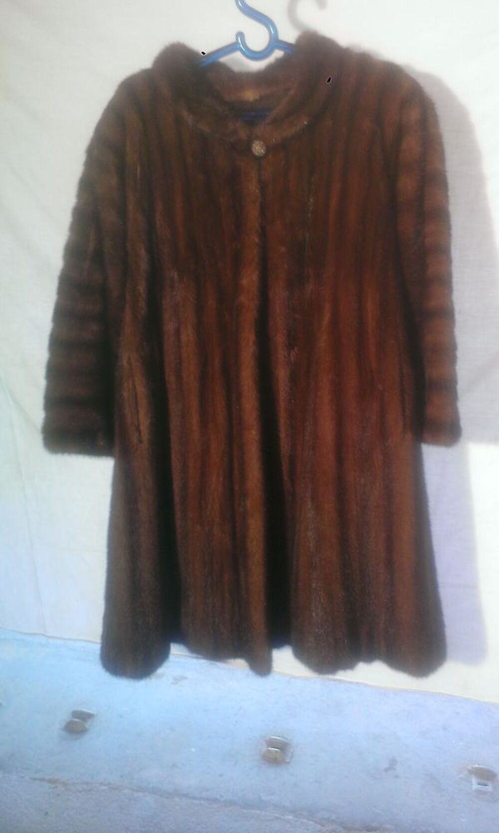 Manteau de vison authentique prix en baisse Vêtements