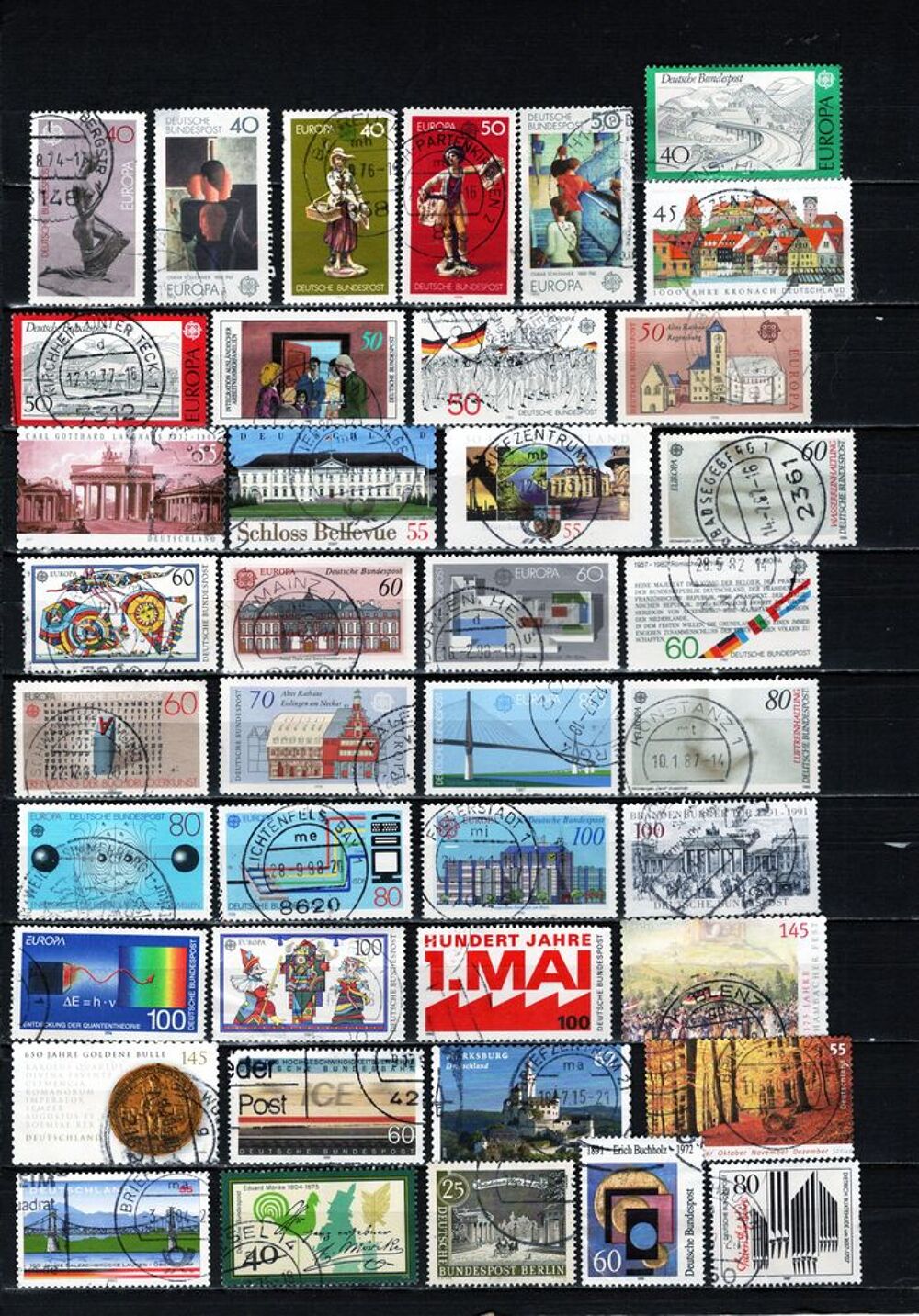 lot de 142 timbres d'ALLEMAGNE 