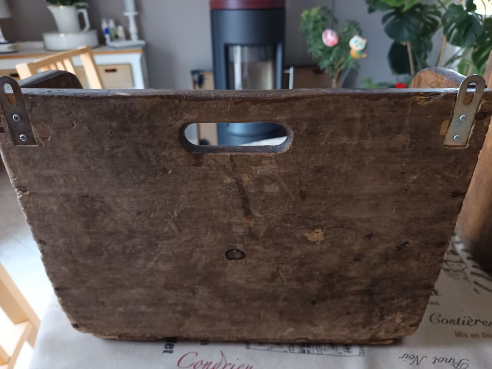 2 caisses de Lavandi&egrave;res en bois massif teint&eacute; Décoration