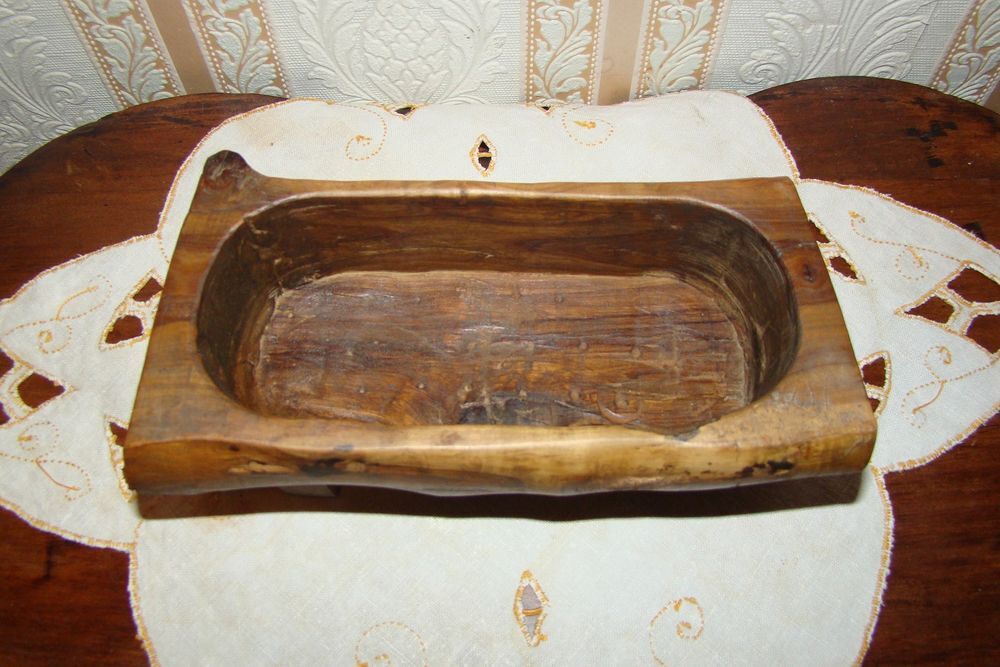 Porte stylos en bois massif vintage Décoration