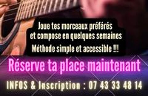   Cours de Guitare? Nouveau dans ta région !!
