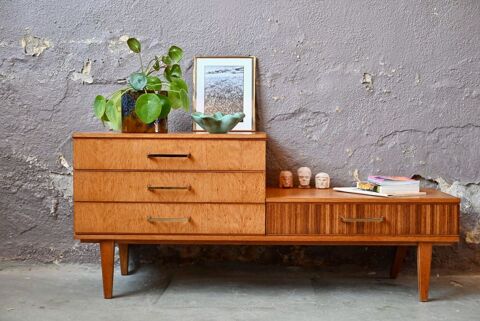 Enfilade meuble bas caisson hifi meuble TV vintage 440 Wintzenheim (68)