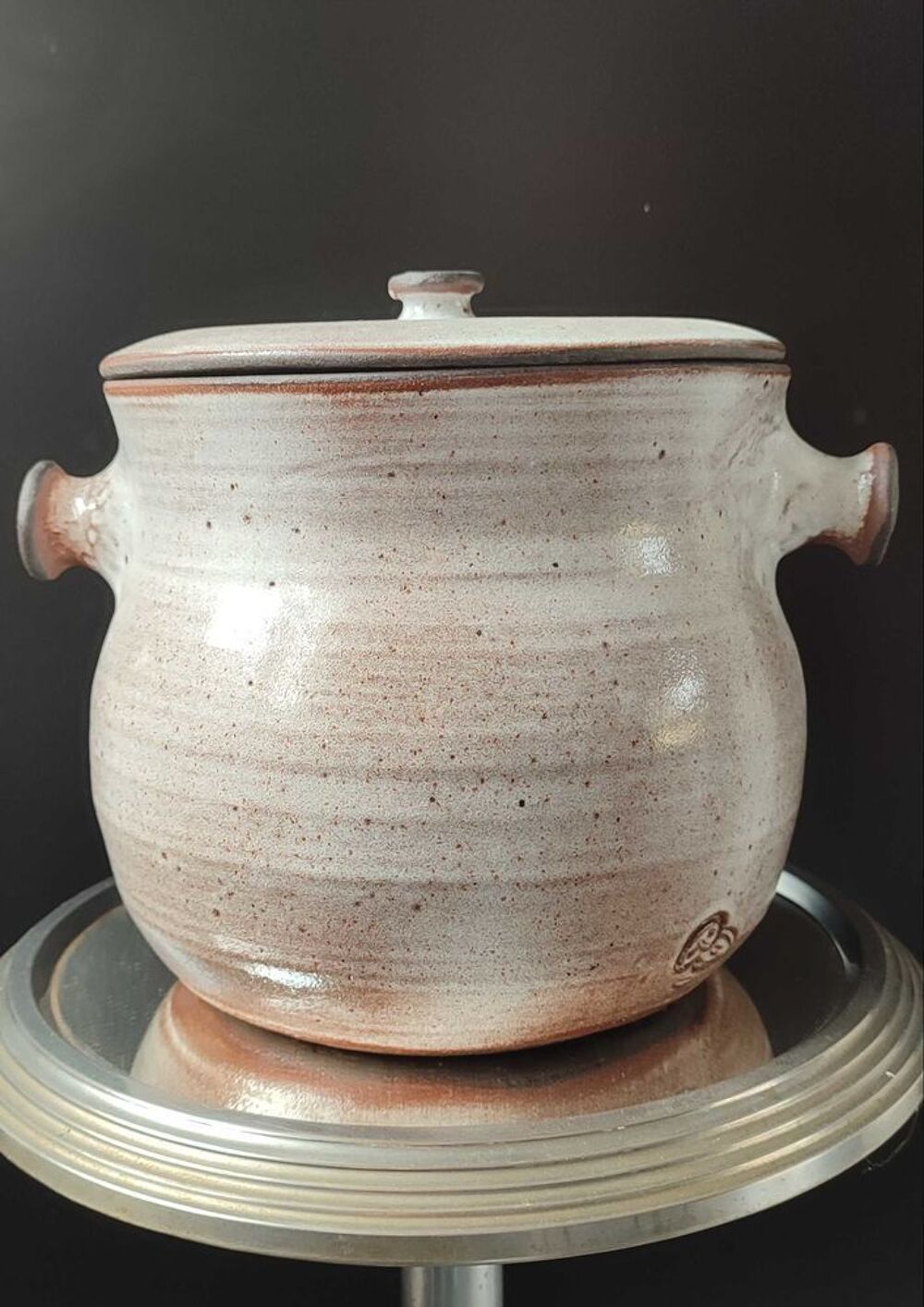 Chaudron soupi&egrave;re en c&eacute;ramique La Hulotte , Ateliers Pierlot 