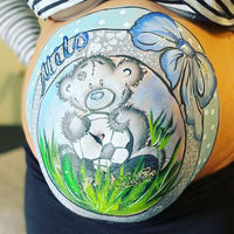   Belly Painting ( peinture de ventre de grossesse) 