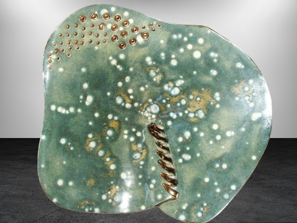 Grand Compotier/Coupe C&eacute;ramique Fait Main Par Artiste D�coration