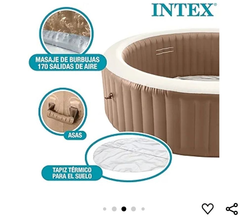Spa intex sahara 6places +5accessoires sous tente Decathlon Jardin