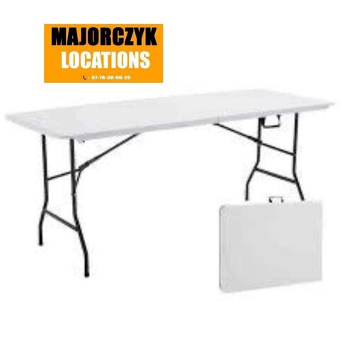   tables pliantes blanches 
