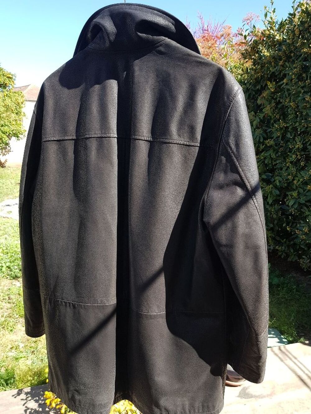 Manteau 3/4 Homme cuir v&eacute;ritable. Vêtements