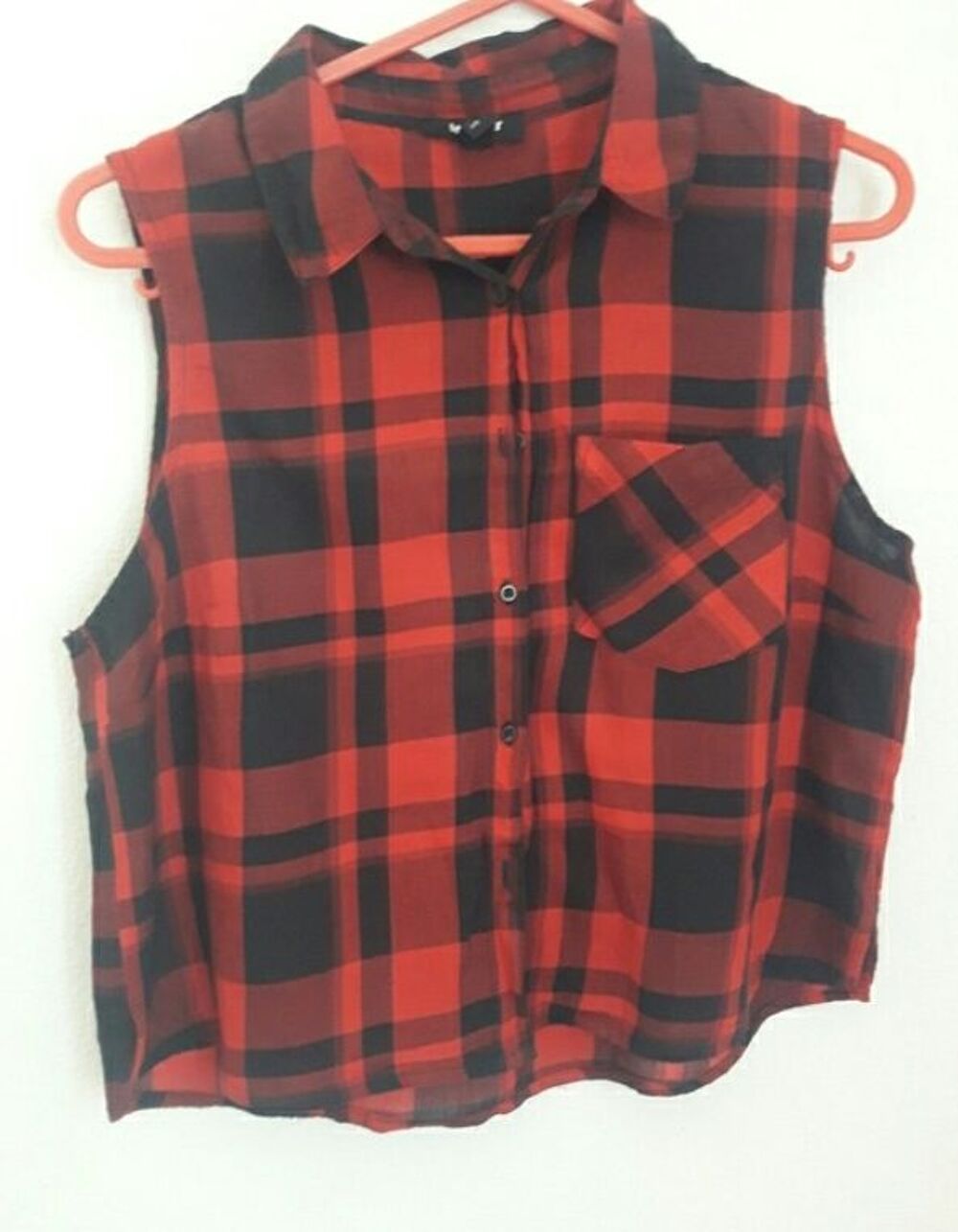 Cropp top motifs carreaux (b&ucirc;cheron) Vêtements