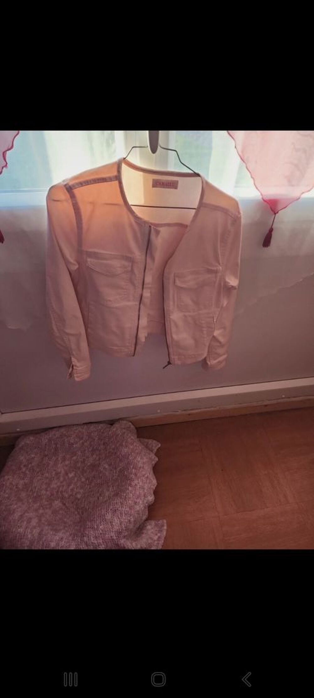 Veste en jeans rose Vêtements