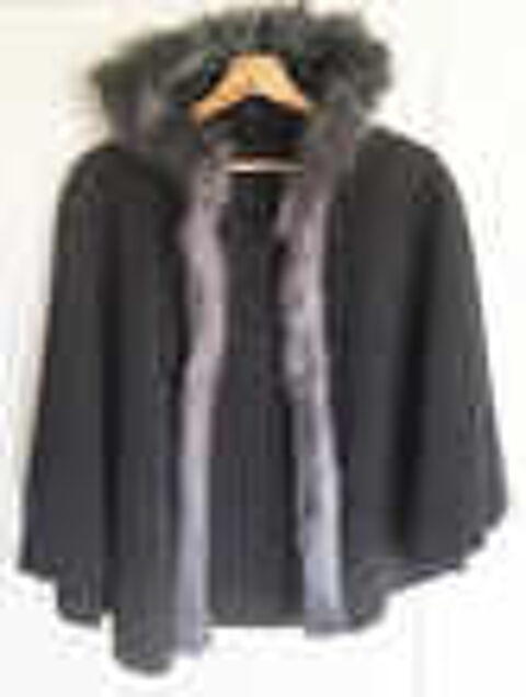 Cape grise fausse fourrure Vtements
