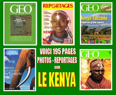 LE KENYA - g�o - AFRIQUE / prixportcompris 16 Strasbourg (67)