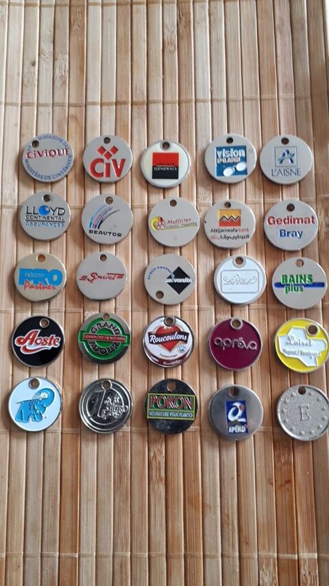 50 jetons de caddie assez rares  - Lot ou d�tail 0 Villemomble (93)