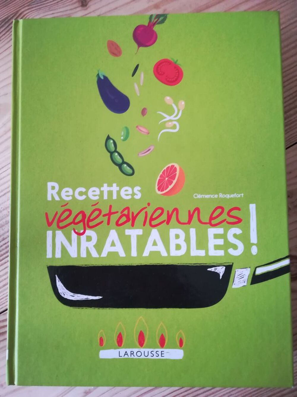 Livre de recettes v&eacute;g&eacute;tariennes. CD et vinyles