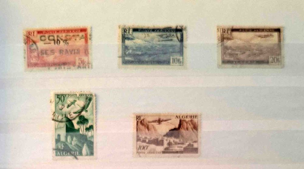 S&eacute;rie de timbres de collection d'Alg&eacute;rie A 