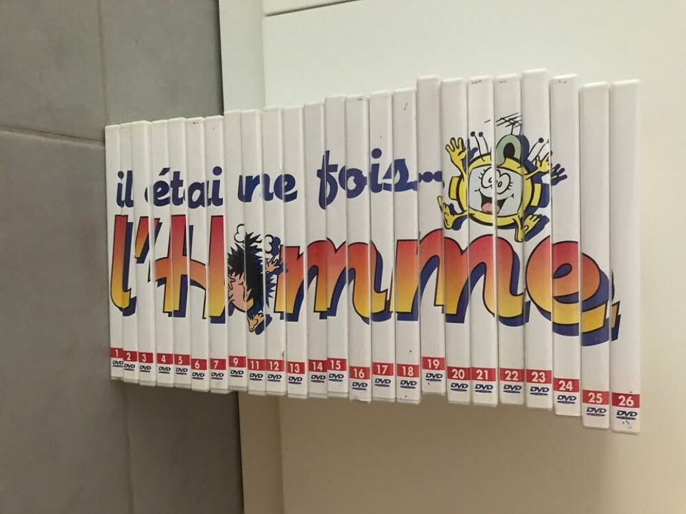Collection DVD compl&egrave;tes "Il &eacute;tait une fois l'homme"+ livres DVD et blu-ray