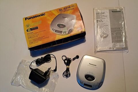 Baladeur CD vintage Panasonic SL-S310 avec bote 35 Gex (01)