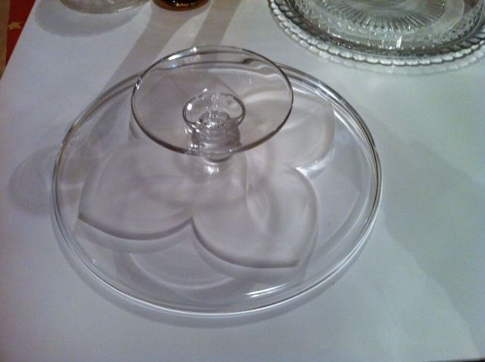 Grand Plateau en verre sur pied Cuisine