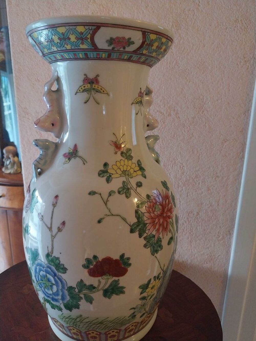 Grand vase chinois en ceramique Décoration
