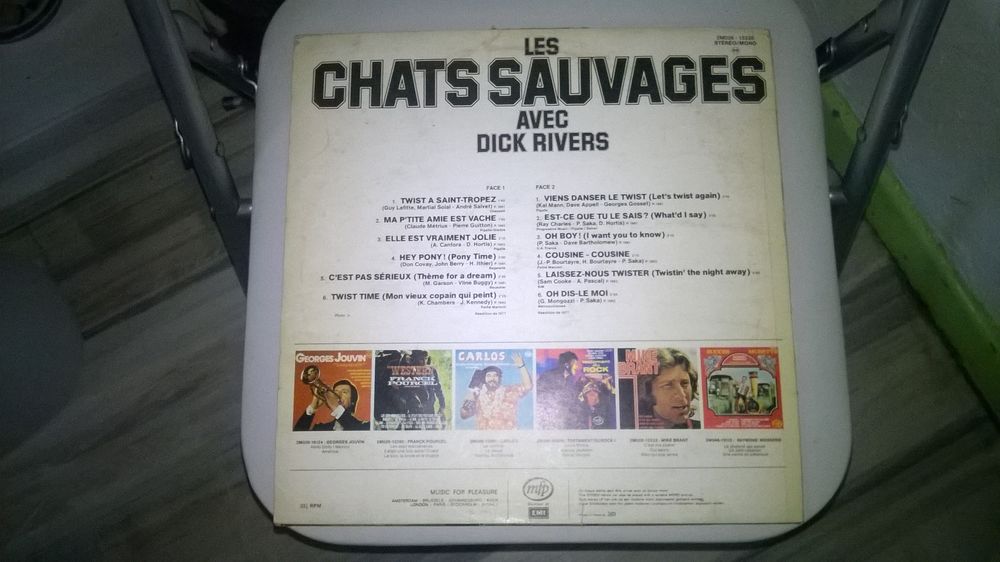 Vinyle Twist A Saint-Tropez
Les Chats Sauvages, Dick Rivers CD et vinyles