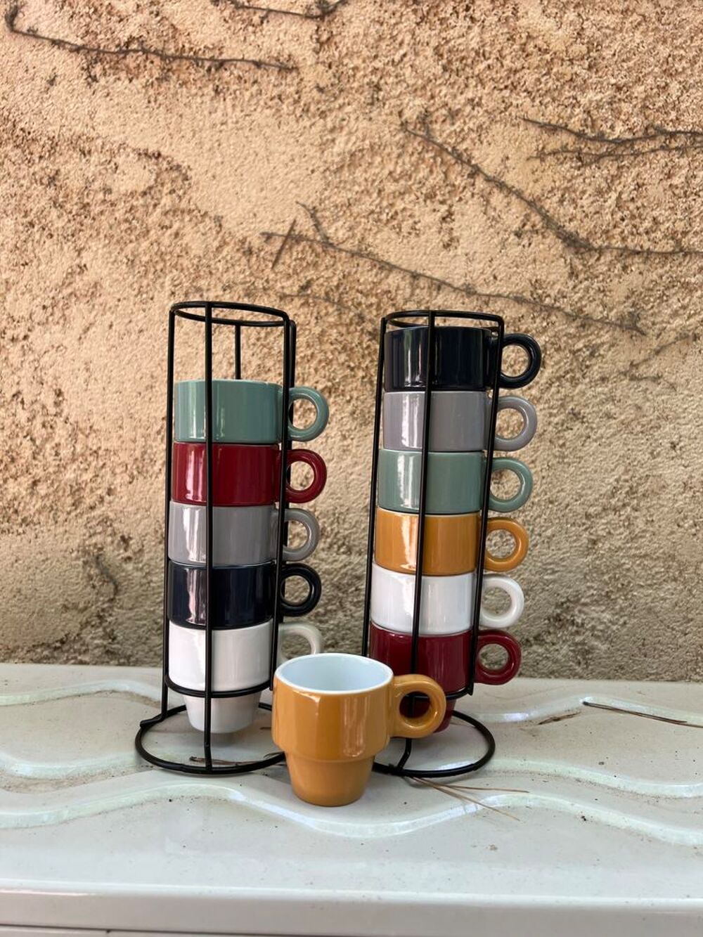 1 lot de tasses &agrave; caf&eacute; 
Neuf Jamais servi Décoration