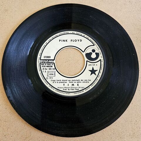 Disque 45T Promo - Pink Floyd - Time / Breathe - France 1974 35 Montauban (82)